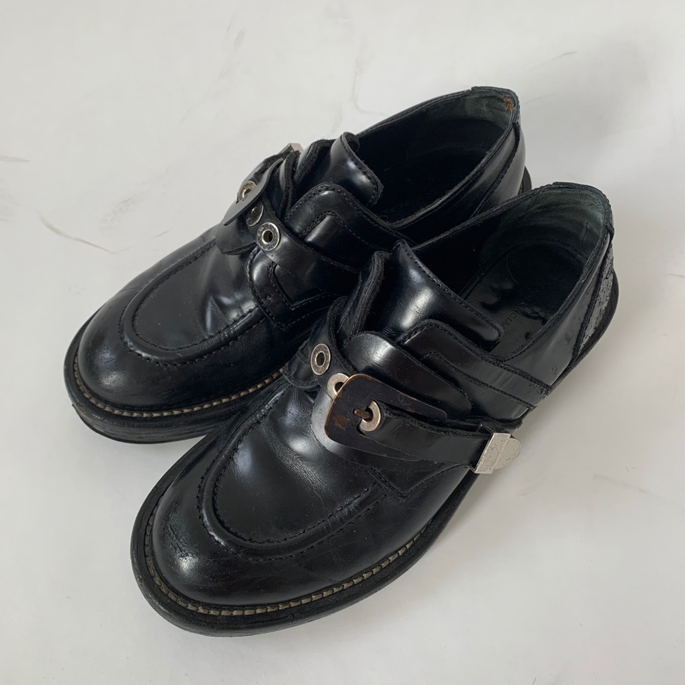Authentic Balenciaga derby buckle shoe